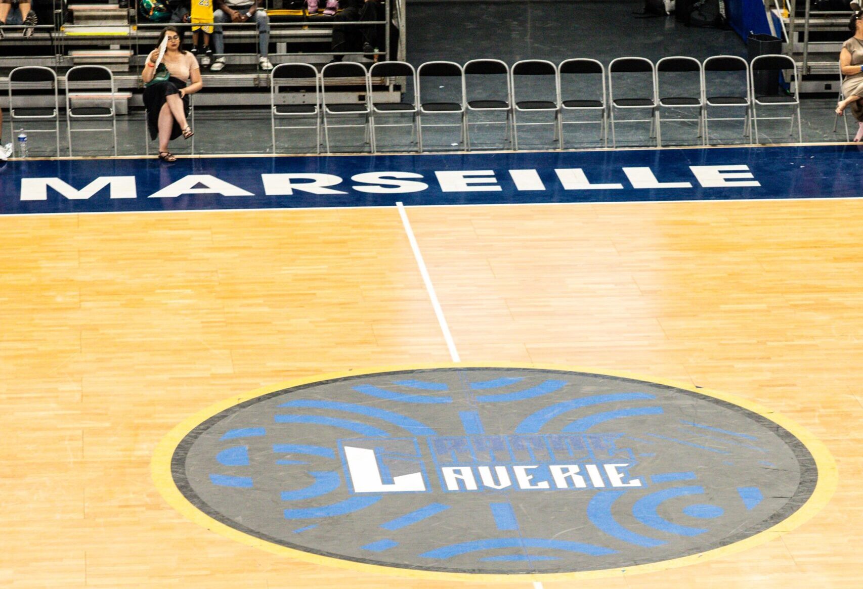 Le terrain du Palais des sports de Marseille pour le tournoi de La Grande Laverie